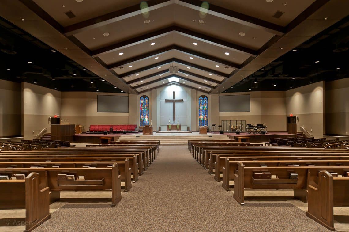 Church sanctuary interior